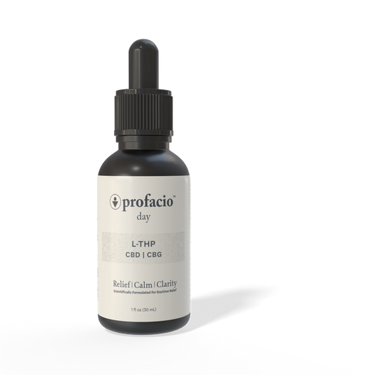 Profacio Day Tincture – L-THP + CBD + CBG for Relief, Calm & Clarity | Patent Pending