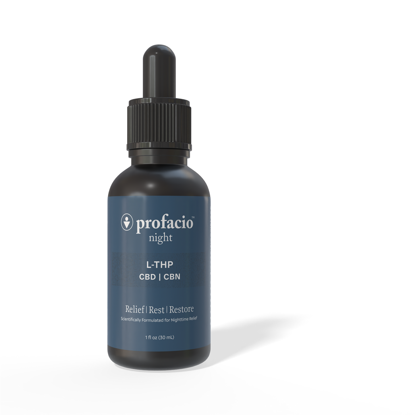 Profacio Night Tincture – L-THP + CBD + CBN for Rest, Calm & Recovery | Patent Pending